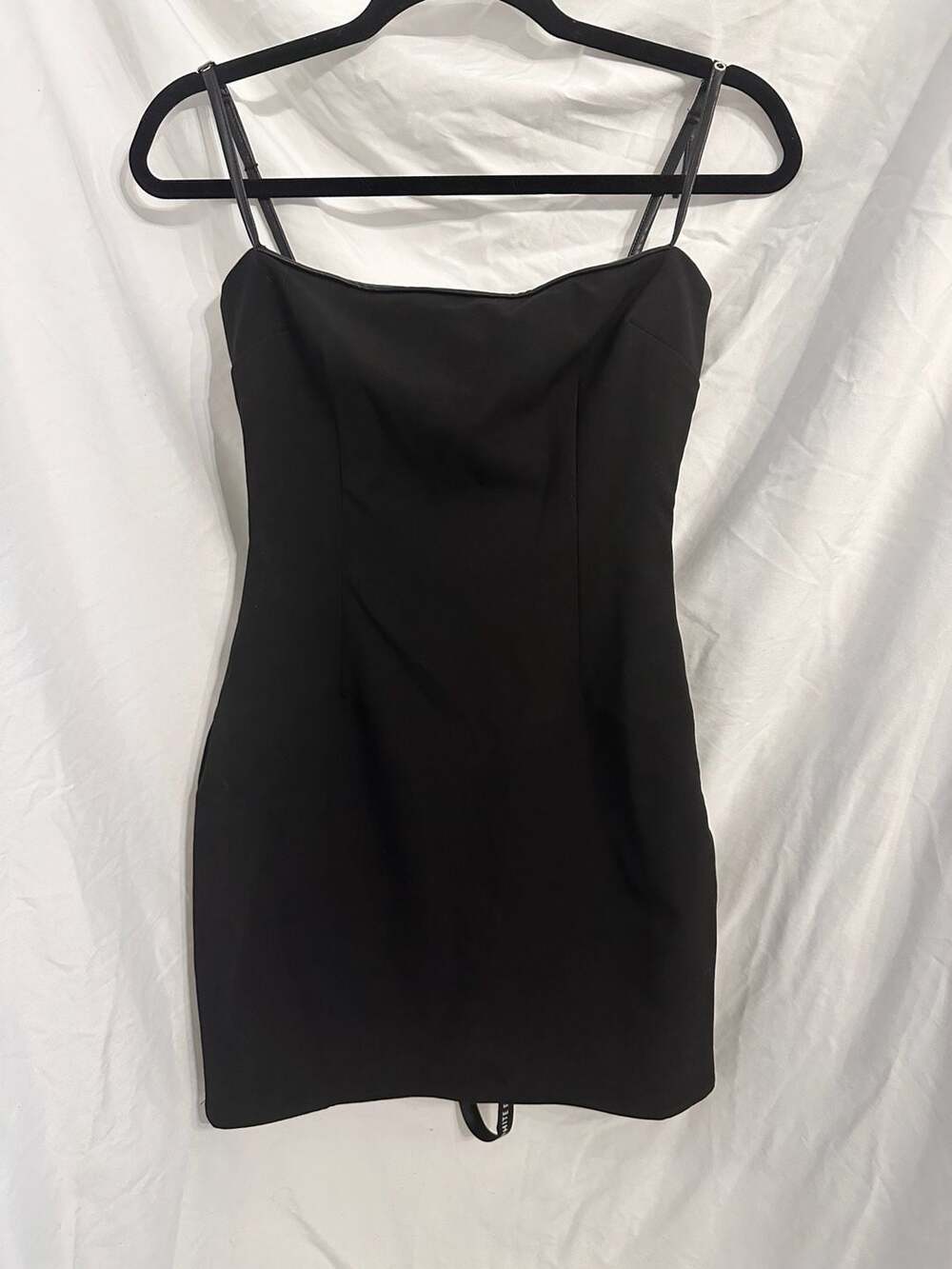 White Fox Black Fit And Flare Mini Dress Size S
